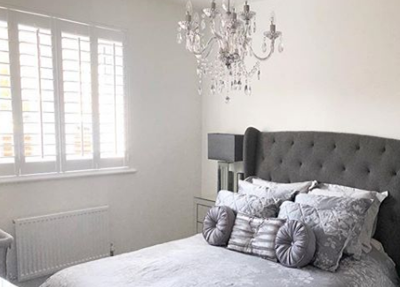 white french shutter blinds