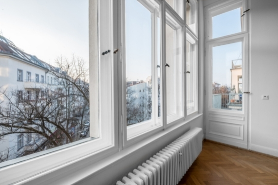 shutters by window